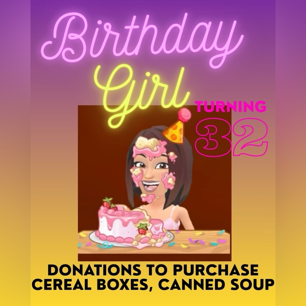 Birthday Girl FLYER Donation